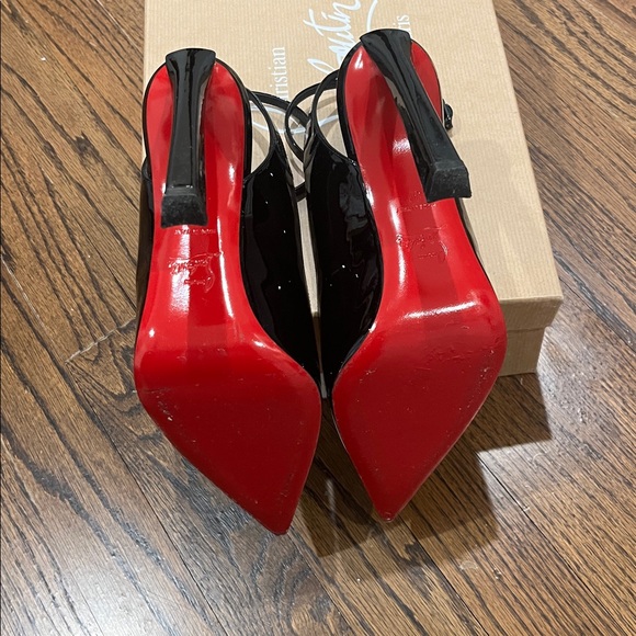 Authentic Christian Louboutin Condora sling 100 - Picture 4 of 8